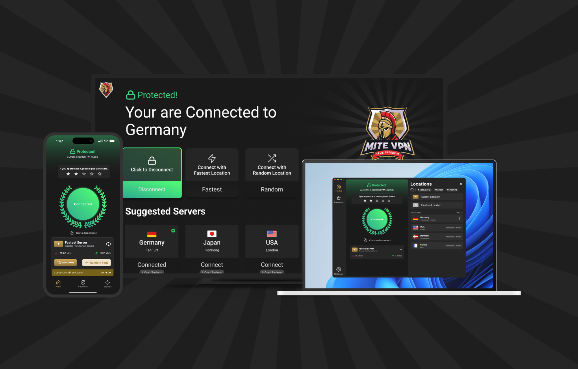 Mite VPN interface cover